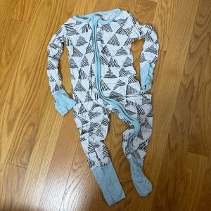 Little Sleepies OG Triangle One Piece Zip Up Pajamas PJ Jammies Bamboo